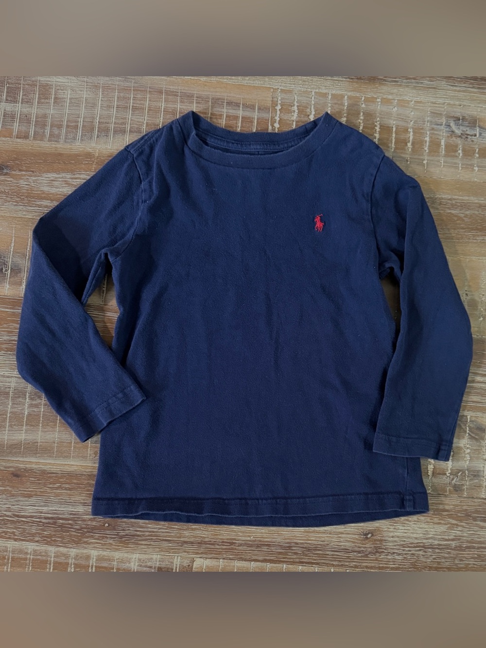 (3/$15) Boys polo long sleeve shirt
